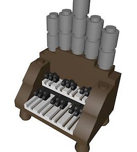 3dsmax lego organ piano