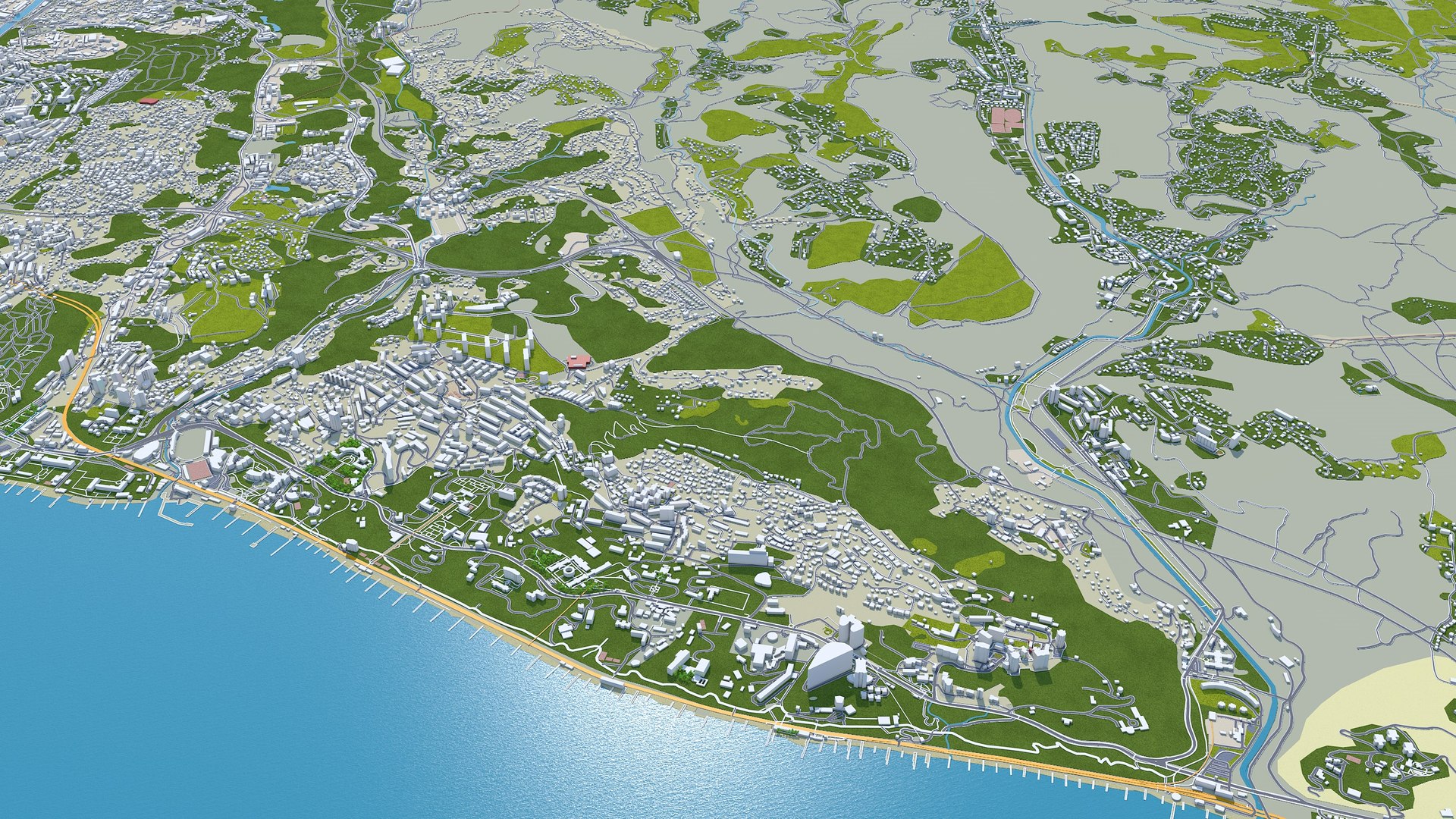 City Area Building Model - TurboSquid 1669335