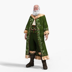Kringle Santa Claus Low-poly 3D model