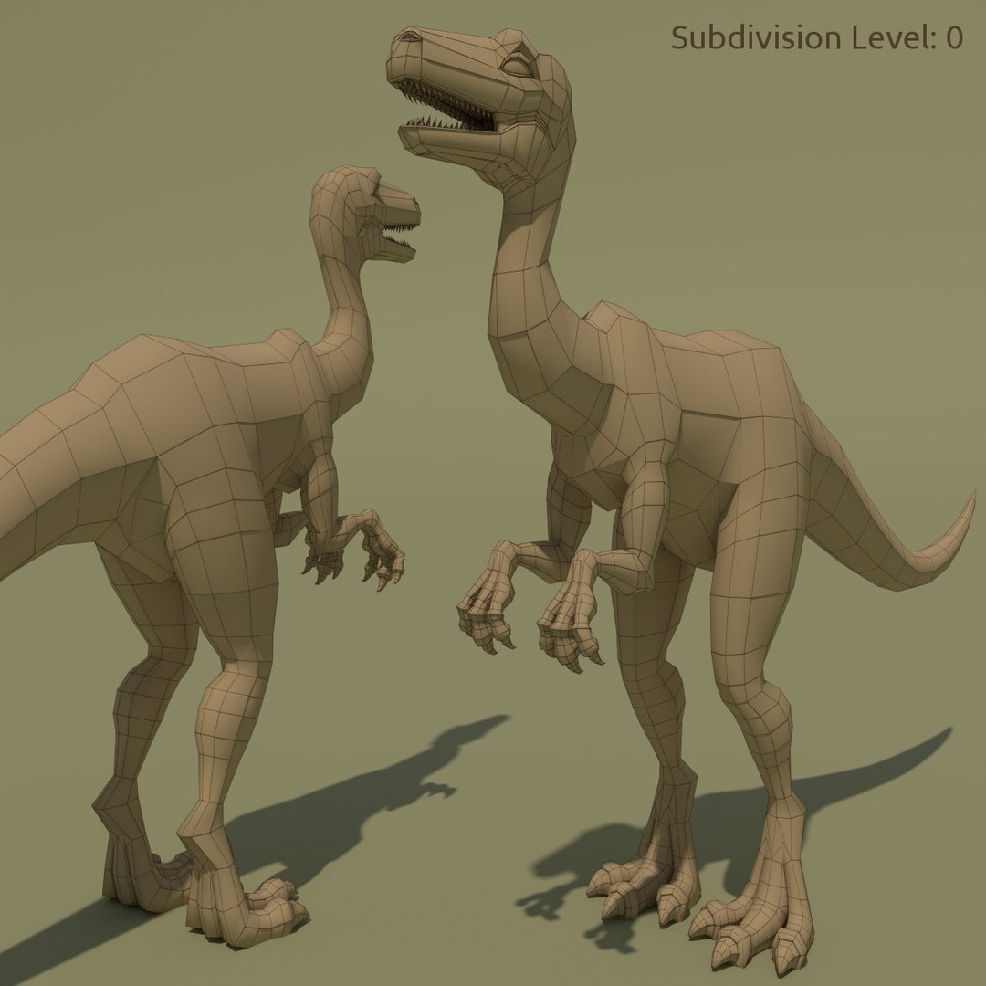 Dinosaurs Rig 3d 3ds