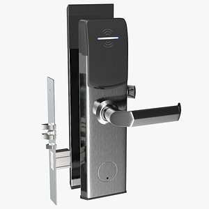 Electronic Hotel Door Lock System Silver