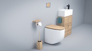 3ds Max Water closet pack V-ray, Arnold , Corona