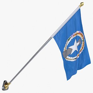 USA States northern mariana islands Cloth Flag Wall Mount  Animated Loop model