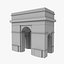 arc triomphe 3d model