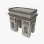 arc triomphe 3d model