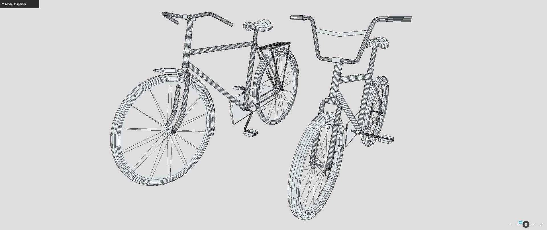 Two low poly bikes 3D model https://p.turbosquid.com/ts-thumb/qf/9rPKA0/tR/bikewireframe/png/1711210771/1920x1080/fit_q87/fd6fd78717497fdadc5dedc3a12b4f120f1fc017/bikewireframe.jpg