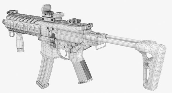 Gun sig sauer mpx model - TurboSquid 1211922