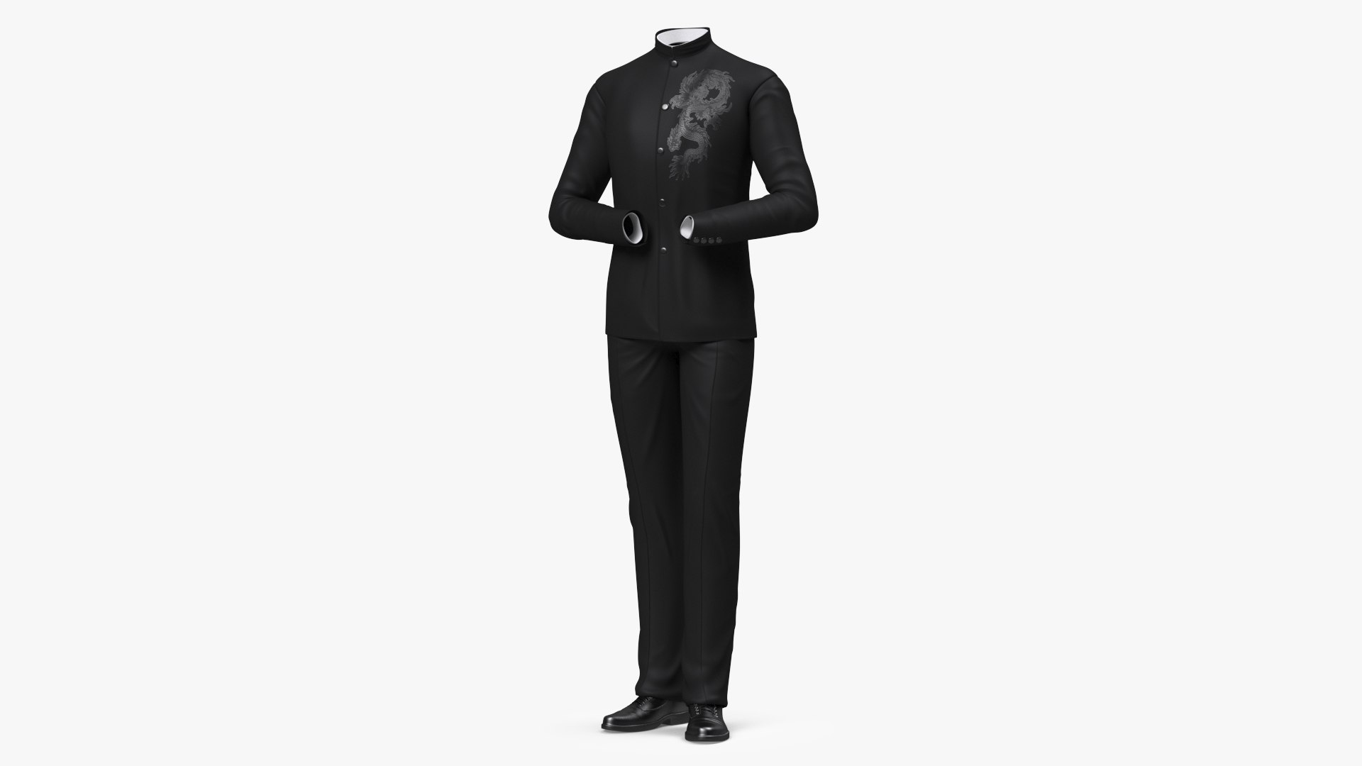 Tunic Business Suit 3D model preview