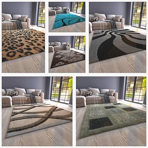 10 PIECES CARPET 3D model