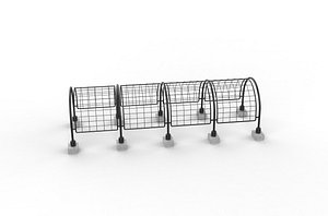 3D model tunnel trelli 3D model