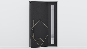 Aluminium door 277 3D model
