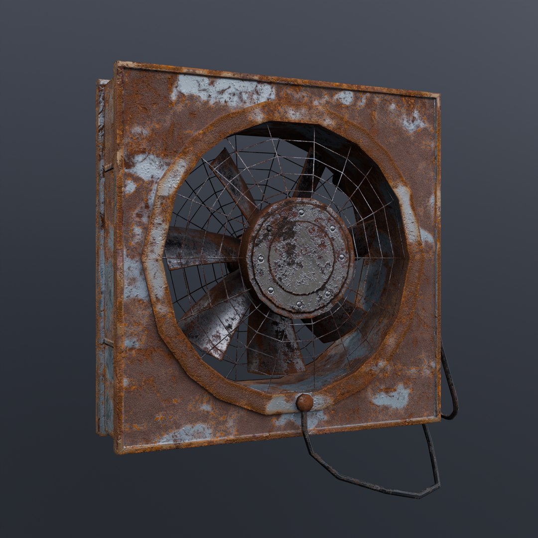 3D Post-Apocalyptic Rusty Ventilation Fan Low Poly Game Ready Low-poly 3D model model https://p.turbosquid.com/ts-thumb/qf/FvaGZ6/JY/4/png/1777584680/1920x1080/fit_q87/bde0137901f27dd39223f29fbffc37a48d7508af/4.jpg