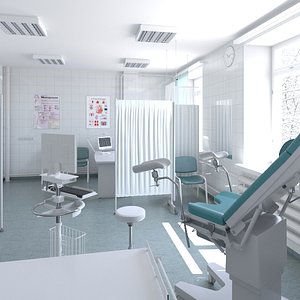 Gynecology Examination Room 1 3D model