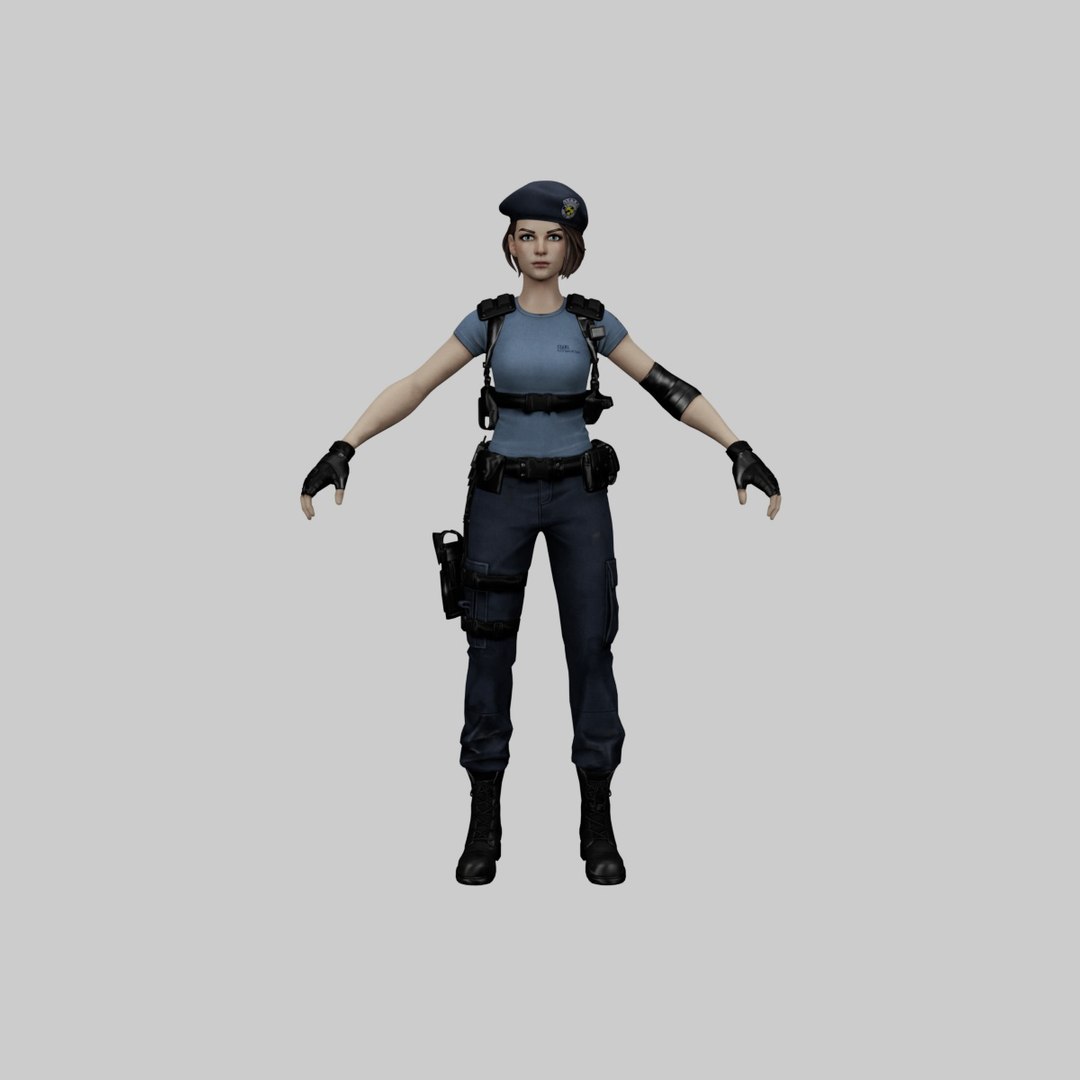 3D Jill Valentine - TurboSquid 2080759