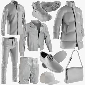 3D mesh clothing mix 6 model