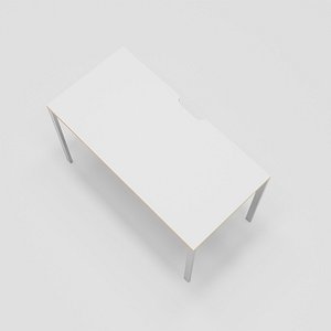 low poly minimalist work table 600 x 1200 mm