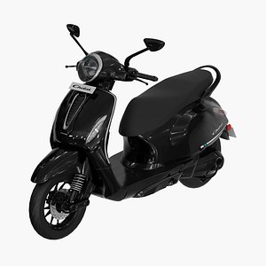 3D Bajaj Chetak Electric Scooter