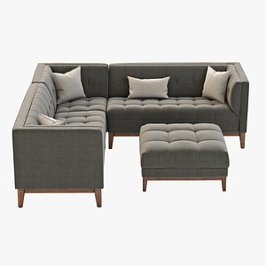 sofa modern gus 3d model
