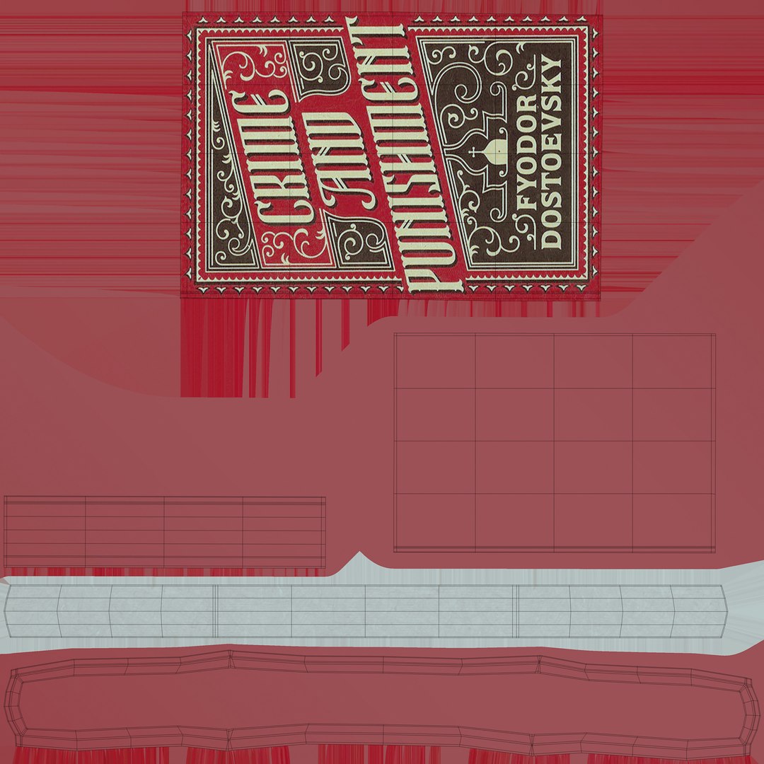 modeled books 3D model https://p.turbosquid.com/ts-thumb/qf/SAemOD/Wahv1HkC/crime_punish_basecolor_uv/jpg/1603892150/1920x1080/fit_q87/16ffc2315a1bd06ae4857449e7ea9838cab8389e/crime_punish_basecolor_uv.jpg