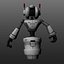 robot character obj
