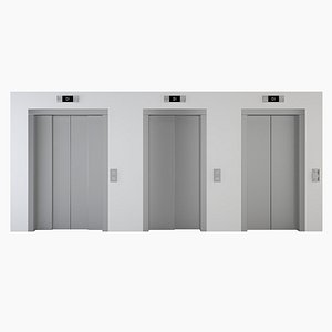 Elevator door Collection V02 3D model
