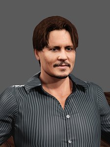 Johnny Depp 3D model