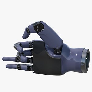 3D Right Dexterous Robot Hand Rigged