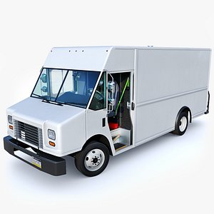 Step Van with Interior 3D