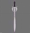 3d fantasy sword darkness