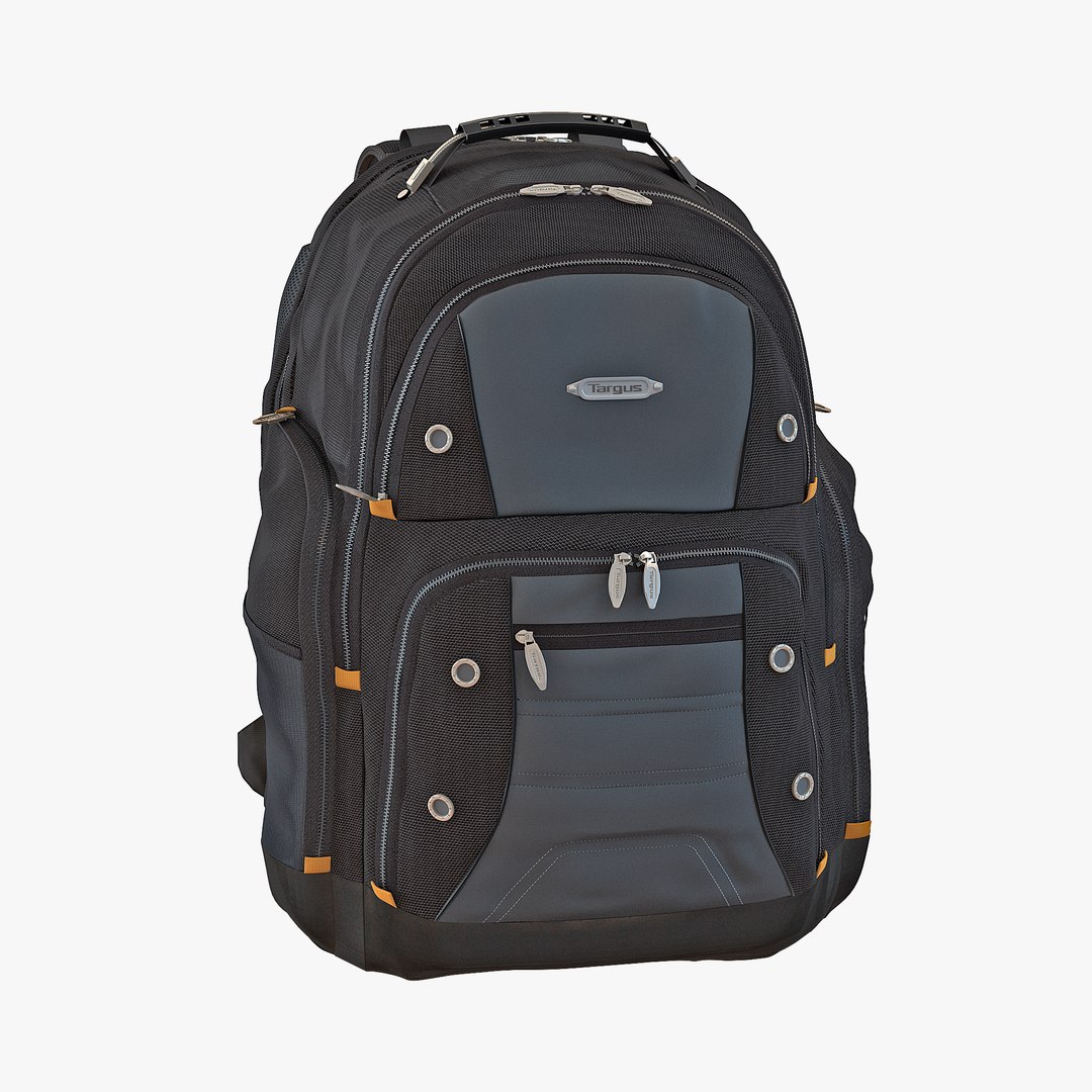 Backpack 2 Black 3D model preview