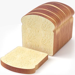 Toast Bread 3D Model
