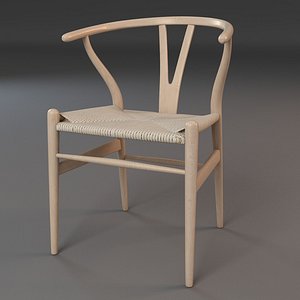 3d hans wishbone chair model