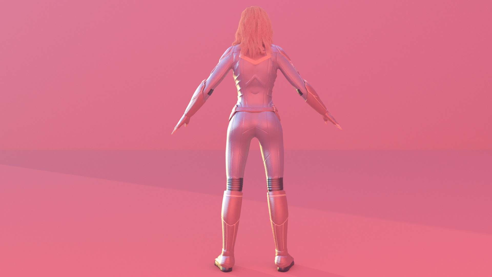 3D Captain Marvel Base Model Low Poly - TurboSquid 1826523