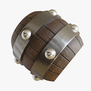 3D Stylized Barrel 3D Model