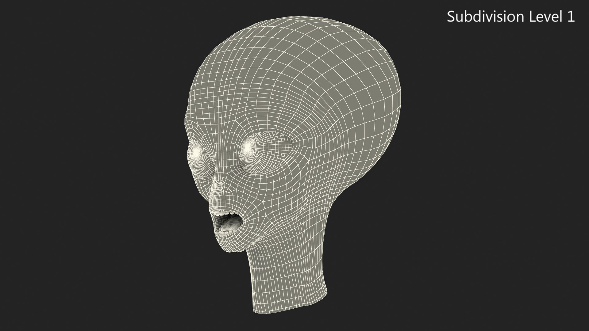 3D model alien head - TurboSquid 1602403