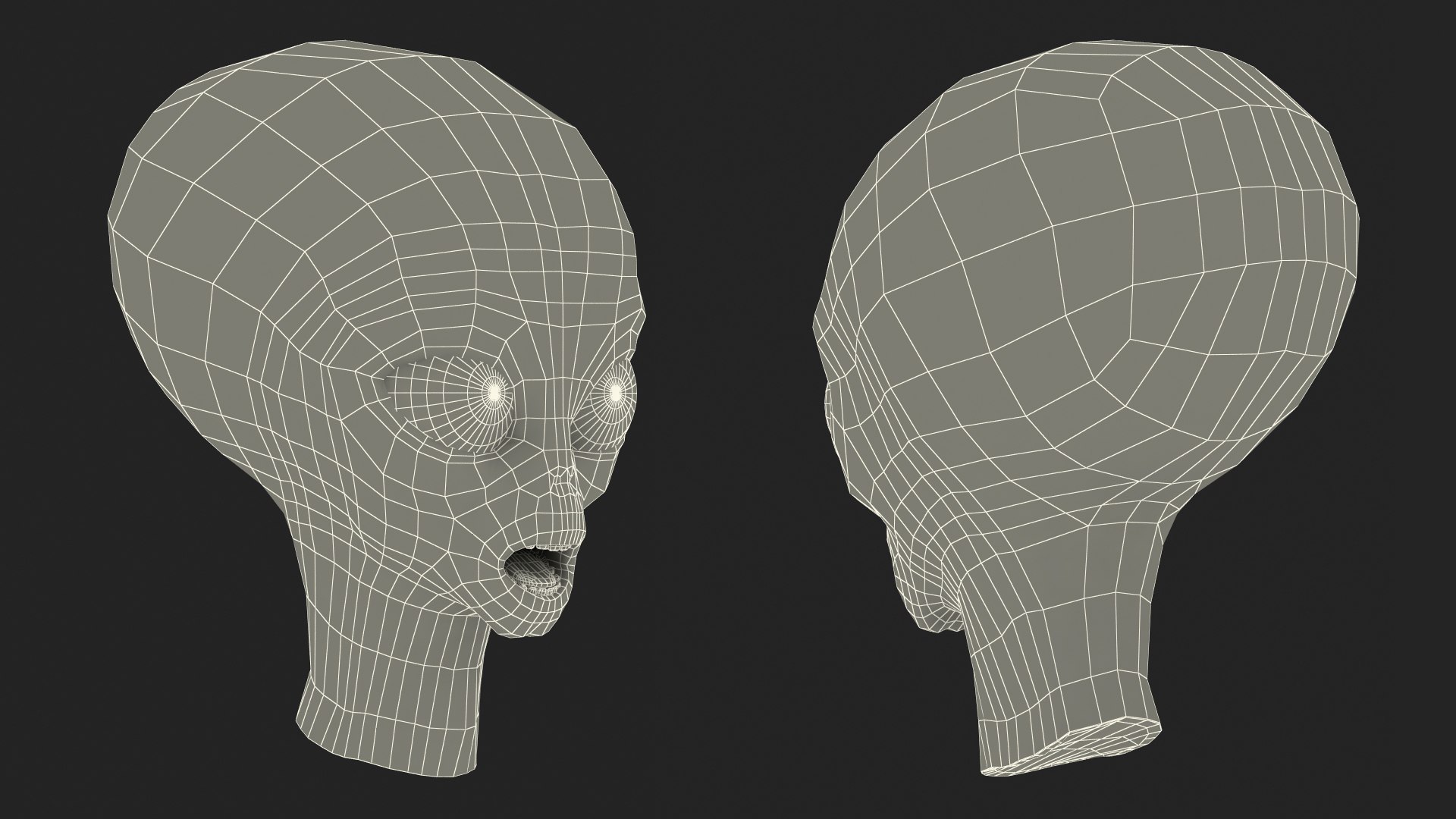 3D model alien head - TurboSquid 1602403
