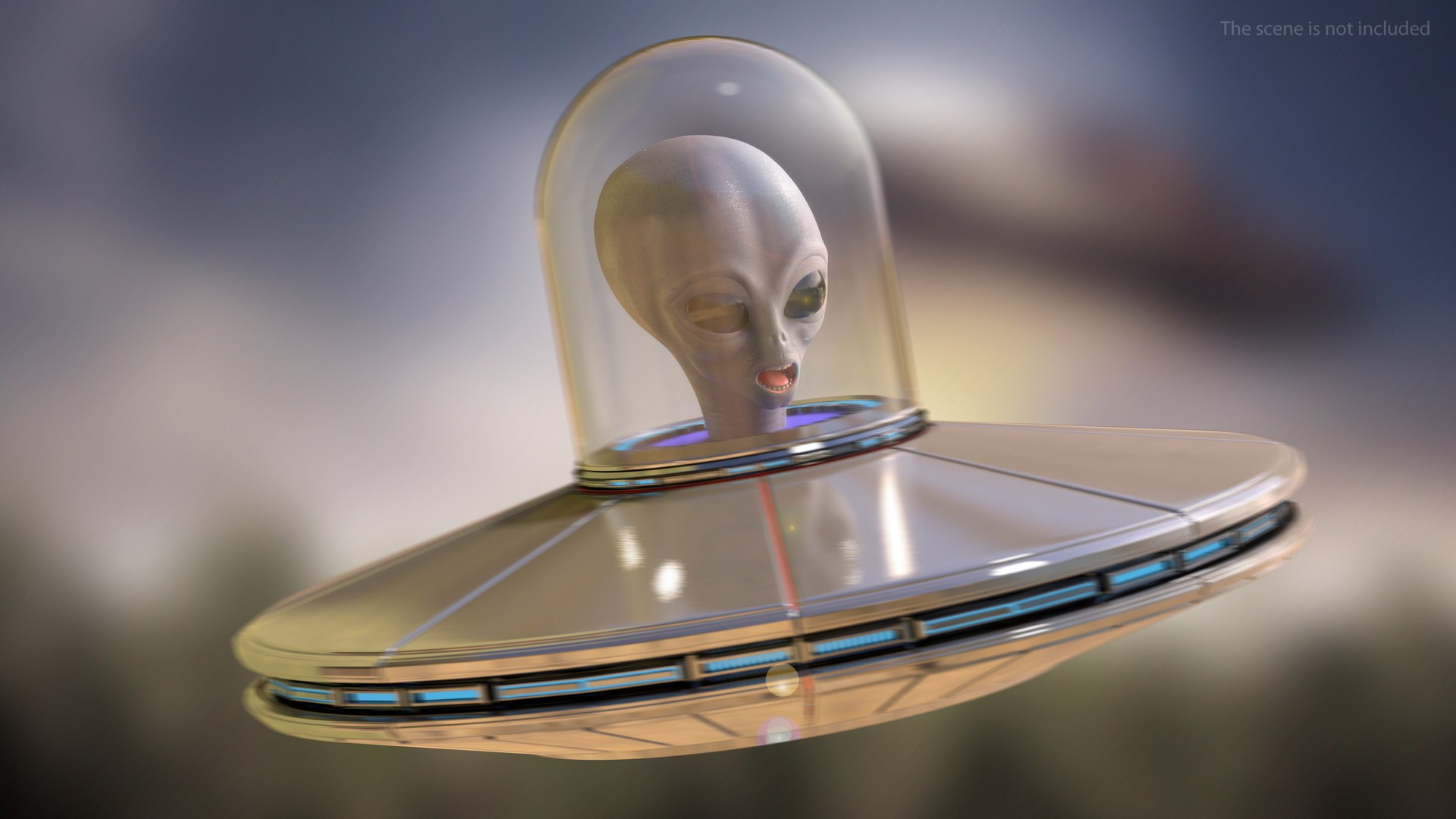 3D Model Alien Head - TurboSquid 1602403