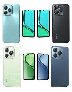 3D model Realme C51s and C63 CG Low Poly