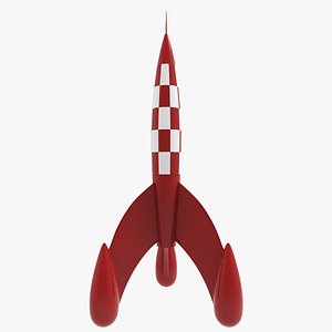 Herge's Rocket From ComicsTintin