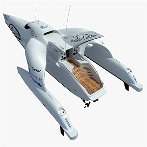 3ds max earthrace boat