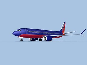 boeing 737-8 airliner 3D model