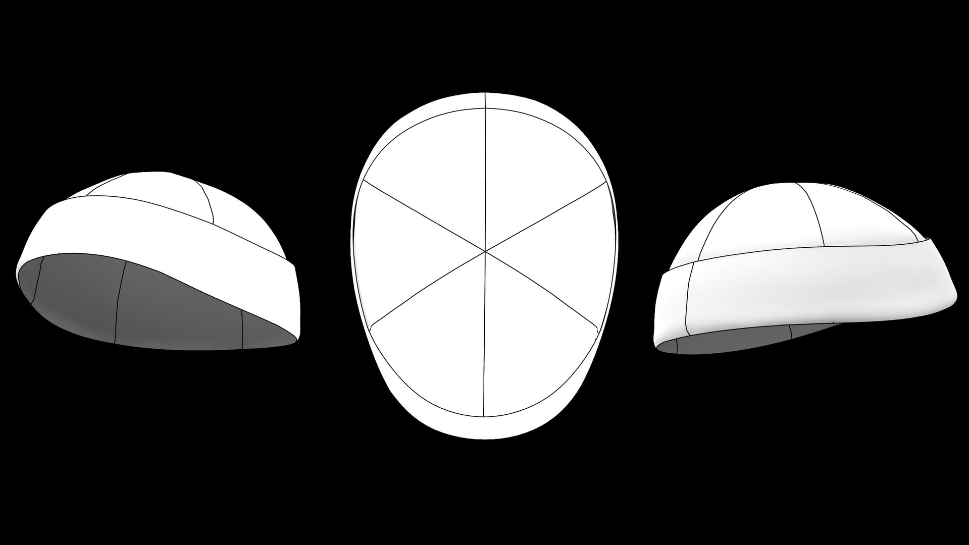 3D Model BASIC BEANIES PACK Male Genesis 8 Zpac Obj Fbx Highpoly ...