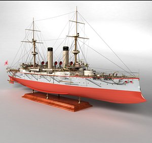 The armored cruiser "Asama". The Empire of Japan, 1900.