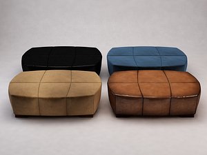 3D model upholstery suede leather