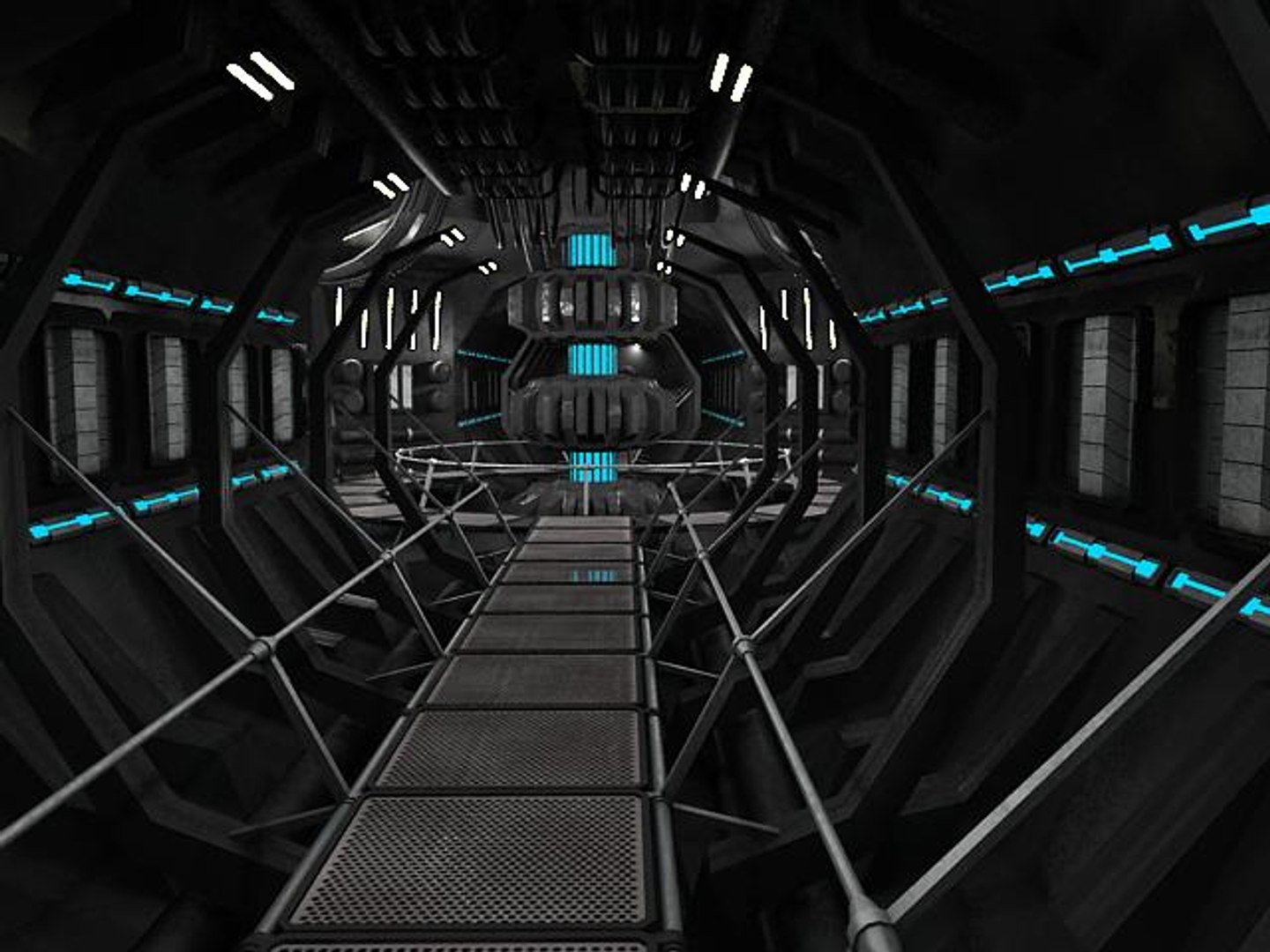 Scifi Interior 3d Model