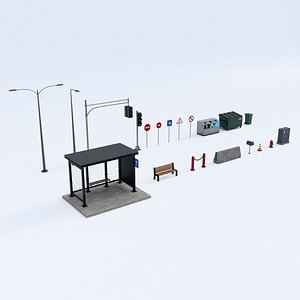 Urban Street Props - Game Ready PBR Pack