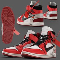 Jordan Off-White NIKE 3D model