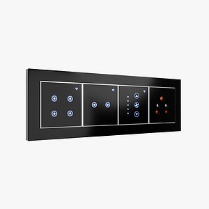 3D Eight Module Plate Design model