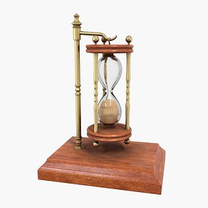 3D model Hanging hourglass