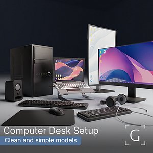 Home office Computer Desk Setup